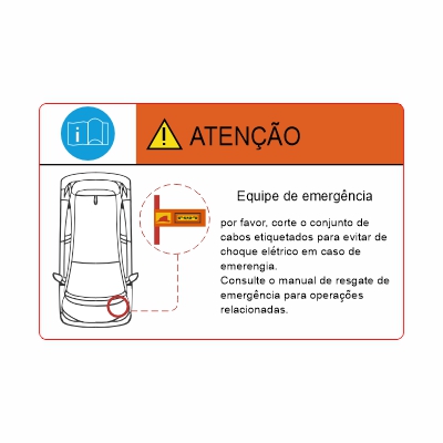 Adesivo Atenção e Emergência