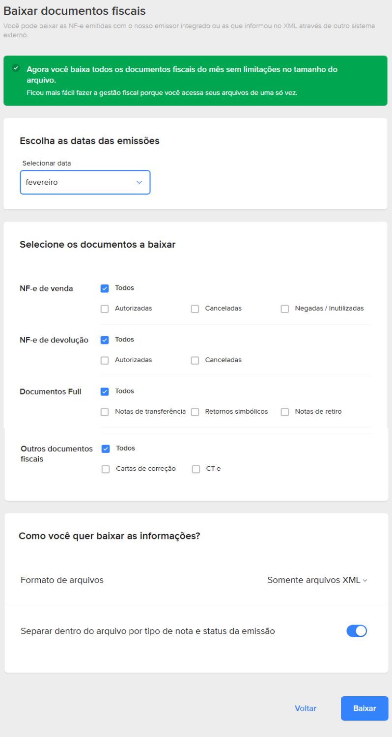 Filtros de período